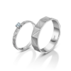 Anchored in Strength platinum bands rings for couples in UAE