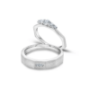 Everlasting Promises collection – platinum couple rings in UAE symbolizing enduring love