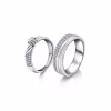 Platinum Couple Rings – Flowing In Sync