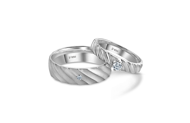 4℃-Half-Eternity-Diamond-Ring-950-Platinum-US3.5-4-HK7.5-EU46 – Mindarie-wa  luxury Store