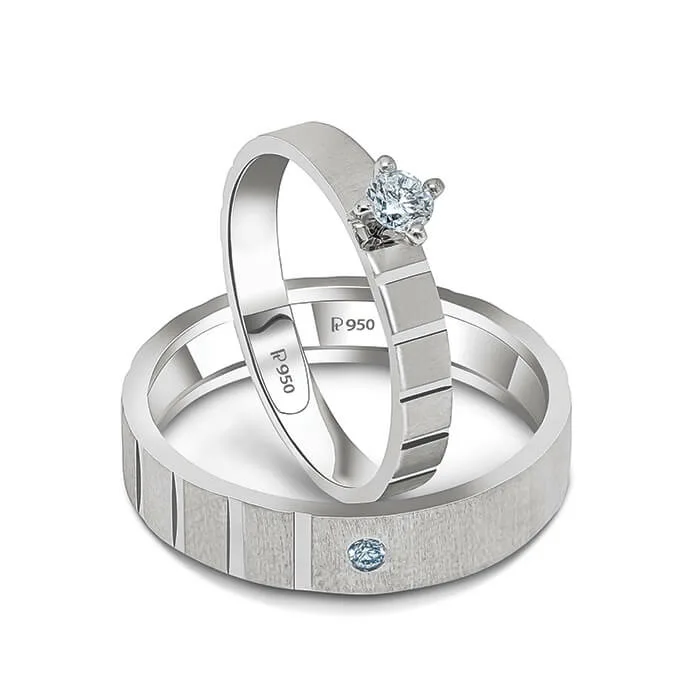Buy Malabar Gold and Diamonds 950 Platinum & Diamond Ring Online At Best  Price @ Tata CLiQ