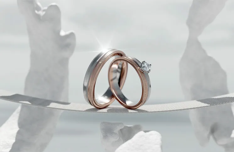 Vintage Retro Moissanite engagement ring set Vintage Pear shaped Moiss –  PENFINE